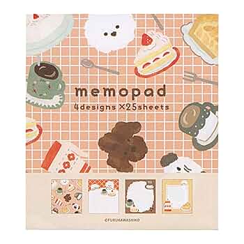 Amazon.co.jp: 古川紙工 メモパッド カフェわんこ LM293